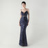 Graceful Sequin Embellished Mesh Mermaid Maxi Dress